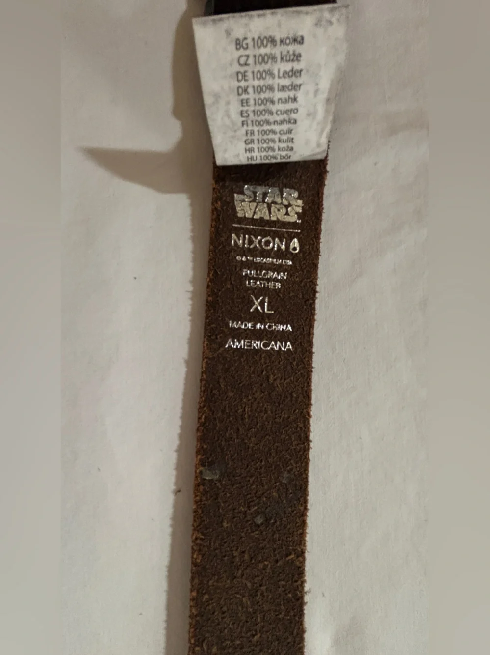 Nixon Star Wars Americana Belt SW XL Black Full Grain Leather C1408SW Men